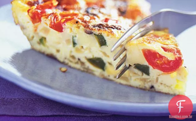 Cogumelo, pimenta e Fontina Frittata