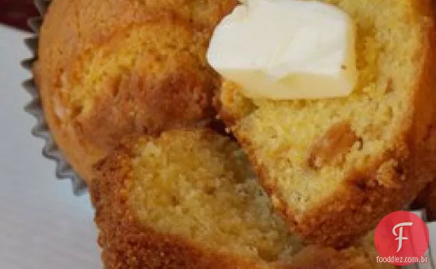 Muffins De Milho De Abacaxi Com Manteiga Marrom