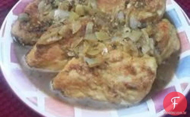 Frango em molho de estragão