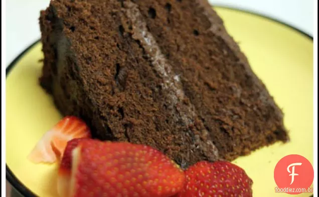 Creme Azedo Bolo De Camada De Chocolate