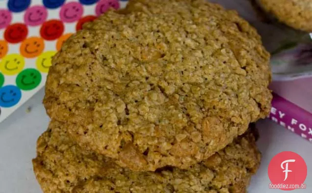 Alice xícara de chá Rooibos aveia Butterscotch Chip Cookies