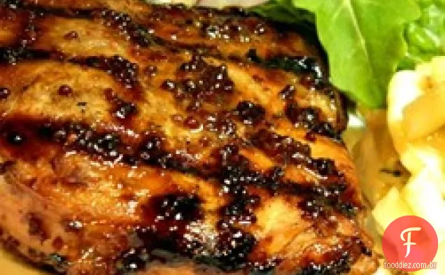 Costeletas De Porco Grelhadas Dijon