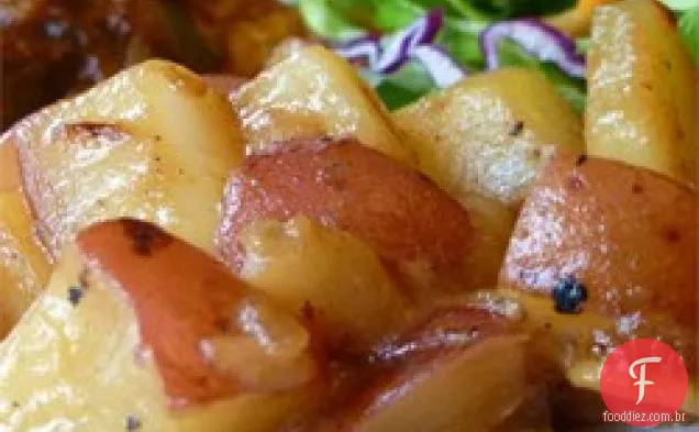 Batatas Vermelhas Assadas Com Mel