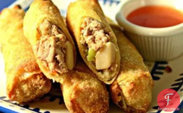 Carne e batatas Lumpia