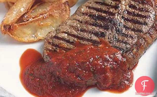 Bifes Com Molho De Pimenta Doce
