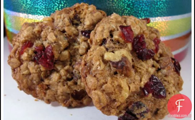 Biscoitos Ultrajantes De Aveia Com Cranberry E Noz