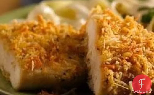Frango Parmesão Com Alho Crocante