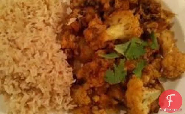 Couve-flor e batata frita-Índia Oriental