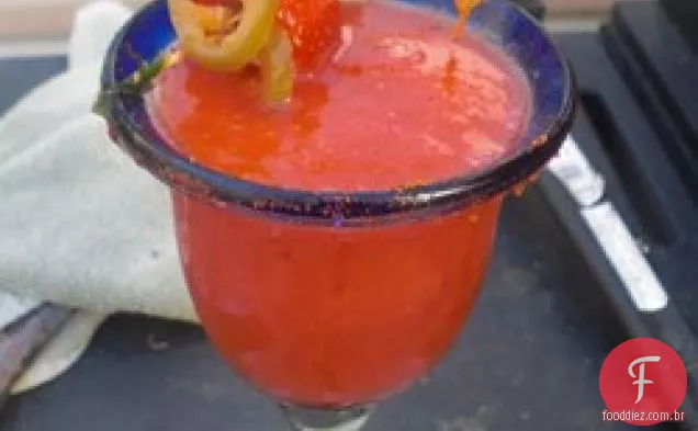 Ultimate Frozen Strawberry Jalapeno Margarita
