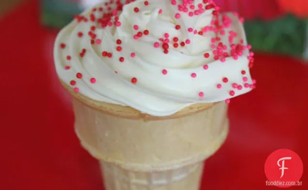 Cones De Cupcake De Veludo Vermelho