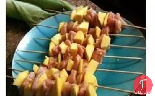 Mango Chicken Kabobs