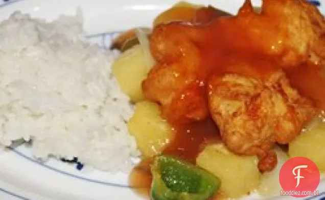 Frango agridoce frito
