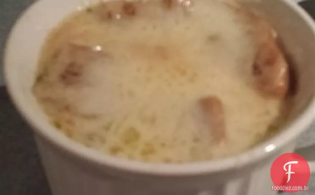 Sopa De Cebola Francesa De Outono