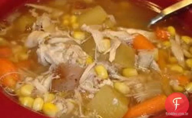 Sobras De Sopa De Frango Assado