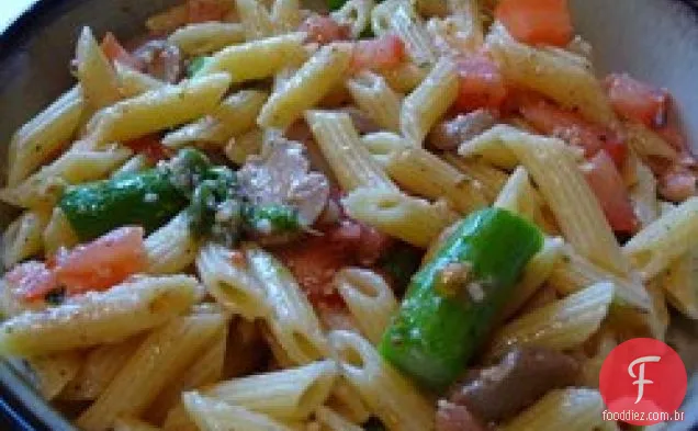 Penne com cogumelos