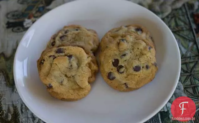 Biscoitos de chocolate com manteiga clarificada