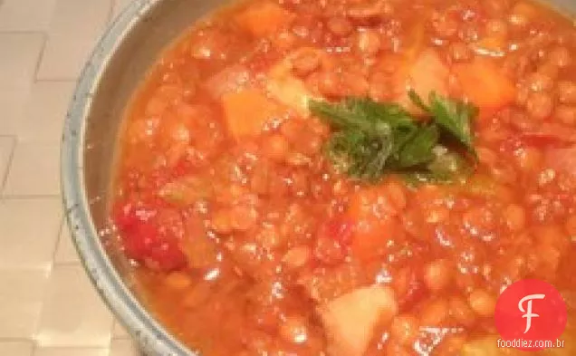 Sopa de lentilha saudável II