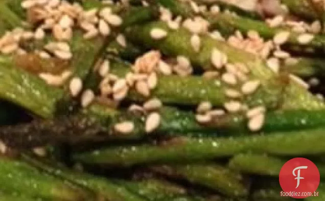 Espargos De Gergelim Fritos