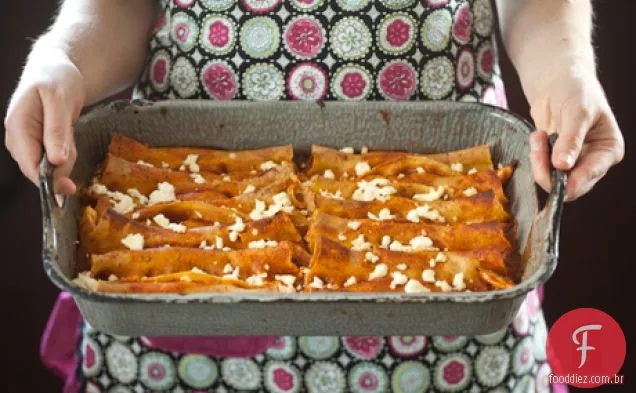 Tomatillo Turquia Enchiladas