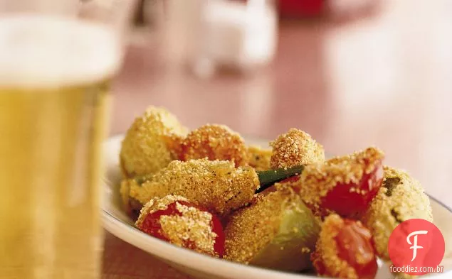 Milho-quiabo frito, Tomatilos e tomates