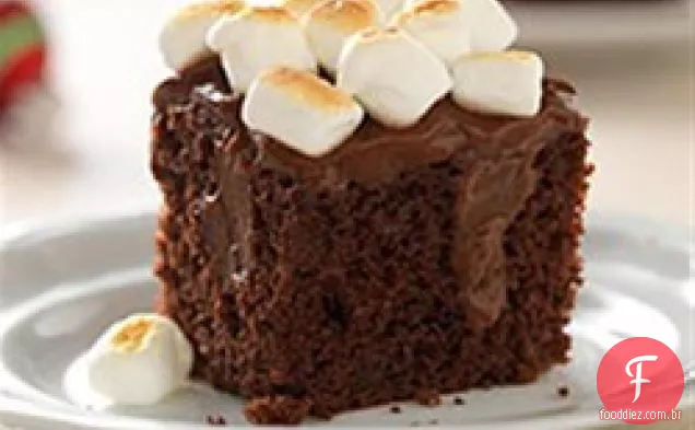 Marshmallow Torrado-Bolo De Pudim De Chocolate