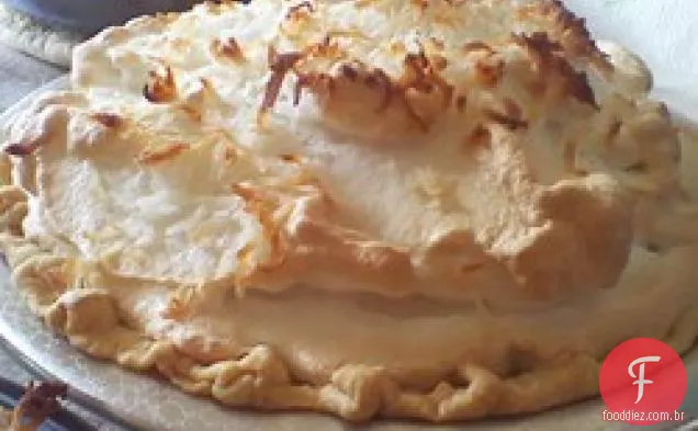 Torta De Merengue De Creme De Marshmallow De Coco