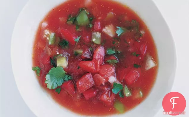 Tomate e Tomatillo Gaspacho