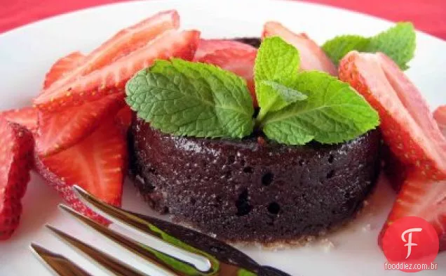 Chocolate Chipotle Pudim Bolos
