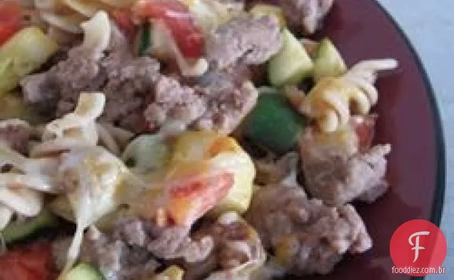 Caçarola De Abobrinha Com Linguiça De Queijo