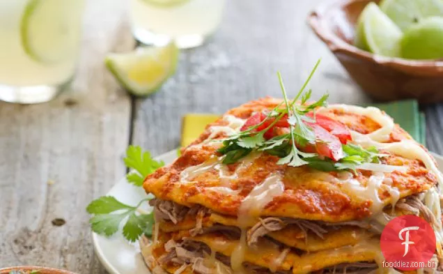 Chipotle Enchiladas De Porco Desfiado