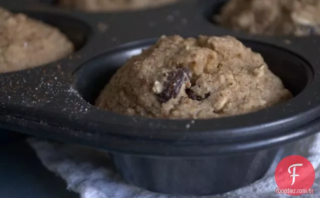Muffins De Aveia (Muffins De Farinha De Aveia)