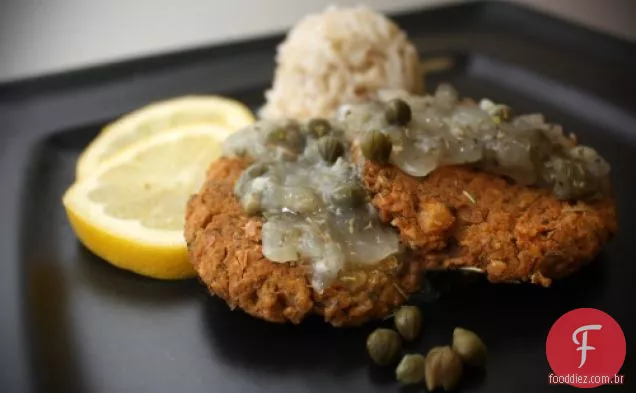Chickpea Cakes Piccata