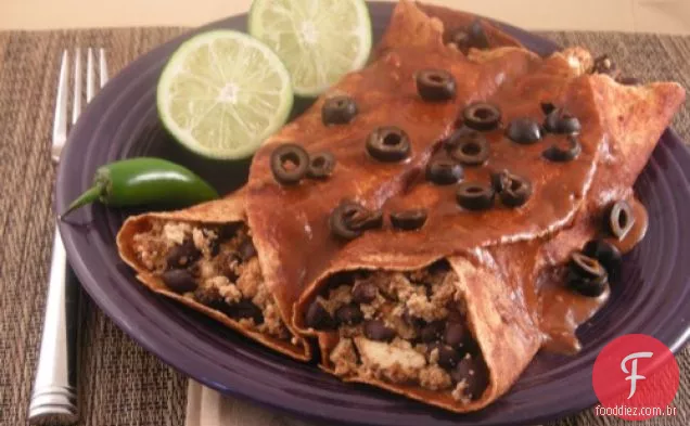 Smokey Feijão Preto Enchiladas
