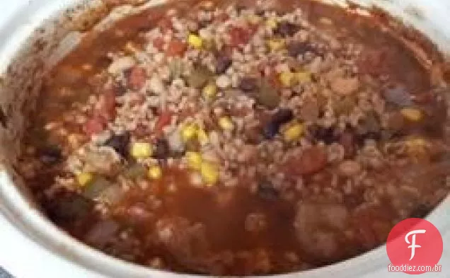 Jantar Vegetariano Sudoeste Com Uma Panela
