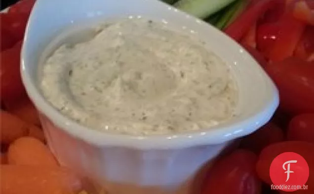 O famoso mergulho vegetal cru da mãe