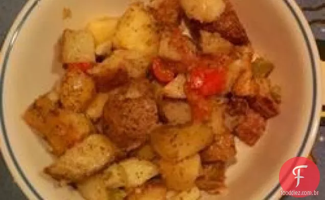 Salada de batata assada com vinagrete