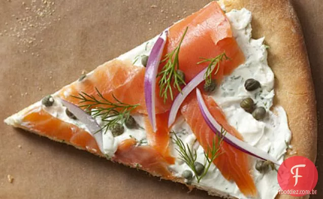 Pizza De Salmão Defumado