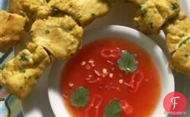 Frango grelhado tailandês com molho doce Chile