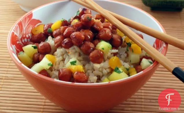 Churrasco Havaiano: Grão De Bico Teriyaki