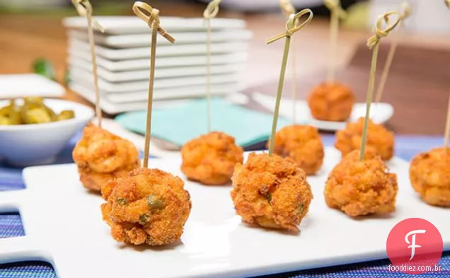 Mac e queijo JalapeÃ±o Bites