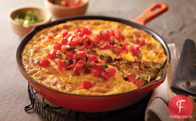 Chouriço, Batata E Omelete Verde Chile
