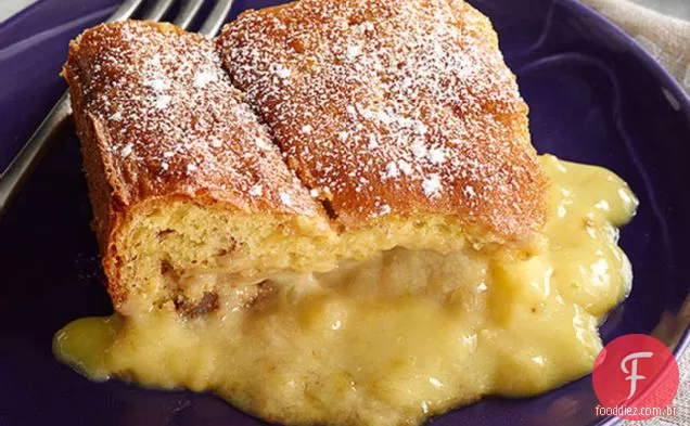 Bolo De Pudim De Banana Dupla