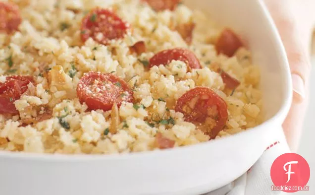 Bacon italiano e Risoto de tomate