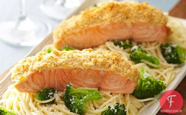 Salmão Assado no forno para dois
