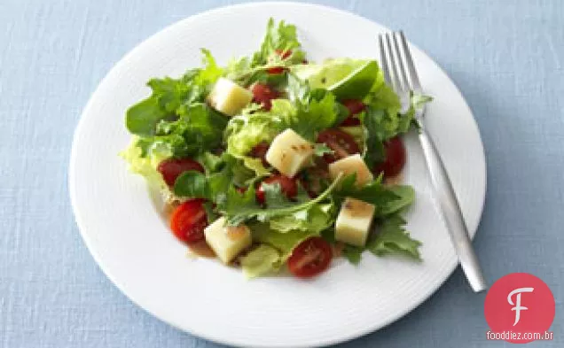 Salada balsâmica simples para dois