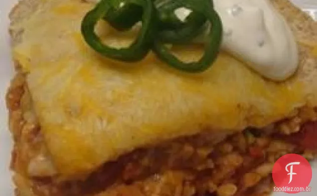 Caçarola De Burrito Vegetariana