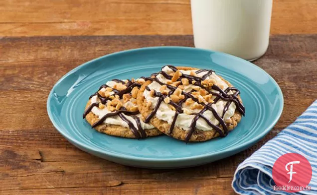 Manteiga De Amendoim Creme Cookie Treats