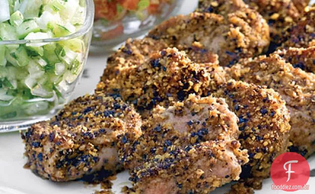 Carne De Porco Com Crosta De Tortilha