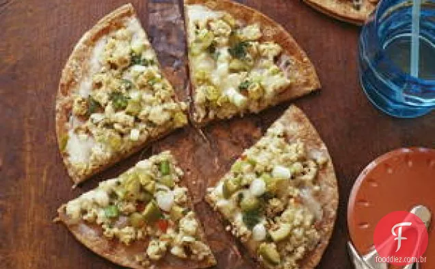Quesadillas Suizas de frango ou peru (pizzas)