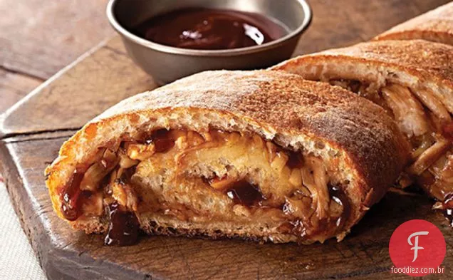 BBQ frango Pizza Roll